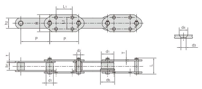 RF10150RF1-G4_提升機用<font color='red'><font color='red'>輸送</font>鏈</font>