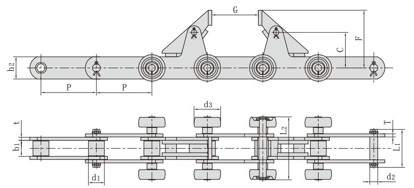<font color='red'>M160</font>F49-S-125_汽車生產線鏈條