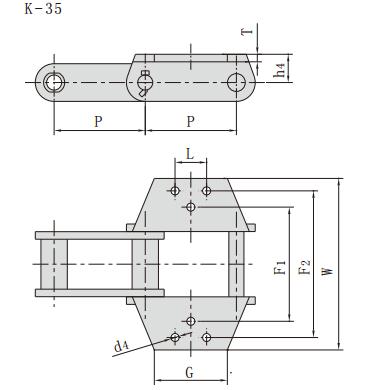 S856F8K3_<font color='red'>工程</font>用鋼制套筒鏈
